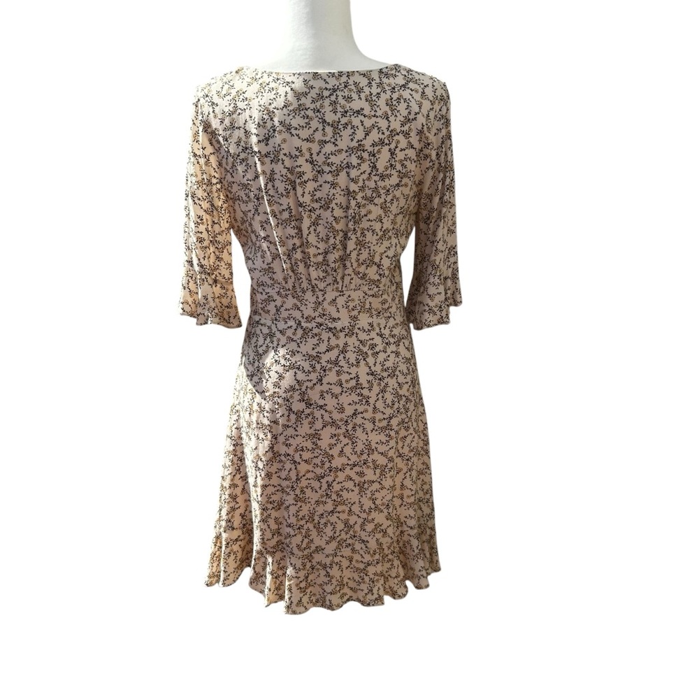 Cupcakes and cashmere dress boho tan floral spring cottagecore womens Size 8 - Picture 3 of 16